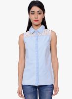 Lamora Light Blue Solid Shirt