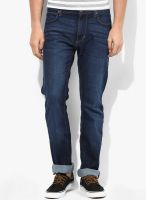 Lee Blue Washed Low Rise Slim Fit Jeans (Mm 46)