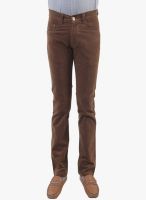 Lee Marc Brown Mid Rise Regular Fit Jeans