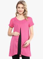 Mine4nine Pink Solid Top