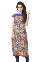 Miss & Mrs Party, Casual Printed Women's Kurti(Multicolor)