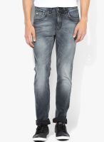 Numero Uno Grey Mid Rise Narrow Fit Jeans