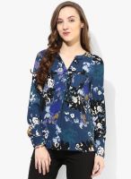 Only Blue Printed Shirt