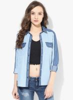 Only Light Blue Denim Shirt