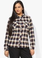 Only Navy Blue Checked Shirt