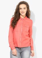 Only Pink Solid Shirt