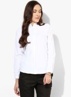 Park Avenue White Solid Shirt
