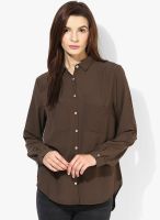 Pepe Jeans Brown Solid Shirt