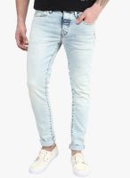 Selected Light Blue Washed Skinny Fit Jeans