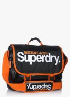 Superdry Black Shine Tarp Laptop Bag