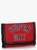 Superdry Red League Bi Fold Wallet