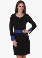 Texco Black Colored Solid Shift Dress