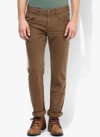 Tom Tailor Coffee Solid Regular Fit Jeans