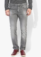 Tom Tailor Grey Mid Rise Slim Fit Jeans