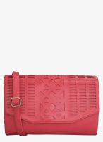 Toteteca Bag Works Pink Leather Sling Bag