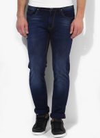 Turtle Blue Mid Rise Slim Fit Jeans