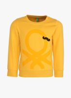 United Colors of Benetton Yellow Sweatshirt