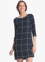 Vero Moda Blue Colored Printed Shift Dress