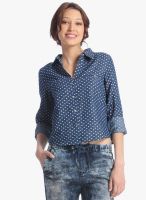 Vero Moda Blue Washed Shirt