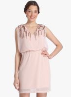 Vero Moda Pink Colored Embellished Shift Dress