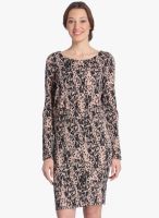 Vero Moda Pink Colored Printed Shift Dress