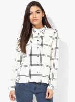 Vero Moda White Checked Shirt