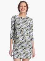Vero Moda White Colored Printed Shift Dress
