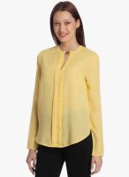 Vero Moda Yellow Solid Top