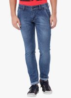 Vintage Blue Mid Rise Slim Fit Jeans