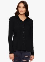 Why Knot Black Solid Shirt