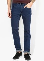 Wills Lifestyle Blue Mid Rise Skinny Fit Jeans