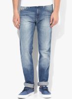 Wrangler Light Blue Washed Regular Fit Jeans (Greensboro)