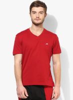 2GO ACTIVE GEAR USA Red V Neck T-Shirt