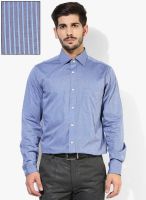 Arrow Blue Striped Regular Fit Formal Shirt