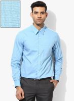 Arrow Light Blue Solid Slim Fit Formal Shirt
