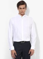 Arrow White Solid Regular Fit Formal Shirt