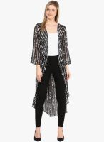 Athena Black Printed Shrug