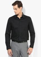 Code by Lifestyle Black Solid Formal Shirt