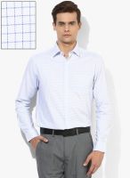 Code by Lifestyle Blue Checked Formal Shirt