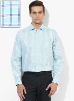 Code by Lifestyle Green Checked Formal Shirt