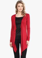 Color Cocktail Red Solid Shrug