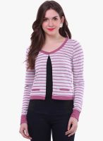 Colors Couture Pink Striped Shrug
