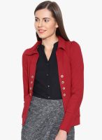 Colors Couture Red Solid Shrug