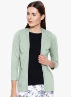 Cult Fiction Green Solid Shrug