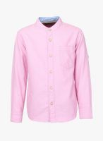 Flying Machine Boys Pink Casual Shirt