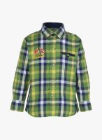 Gini & Jony Green Checked Casual Shirt