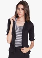 Globus Black Solid Shrug