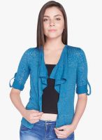 Globus Blue Printed Shrug