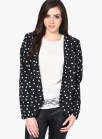 Harpa Black Printed Shrug