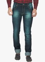 High Star Blue Mid Rise Slim Fit Jeans